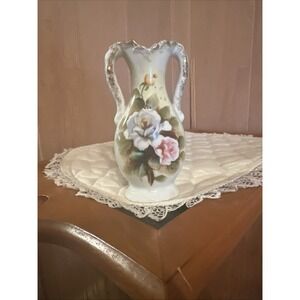 Vintage Hand painted Lenwile China Ardalt Japanese Floral Bud Vase